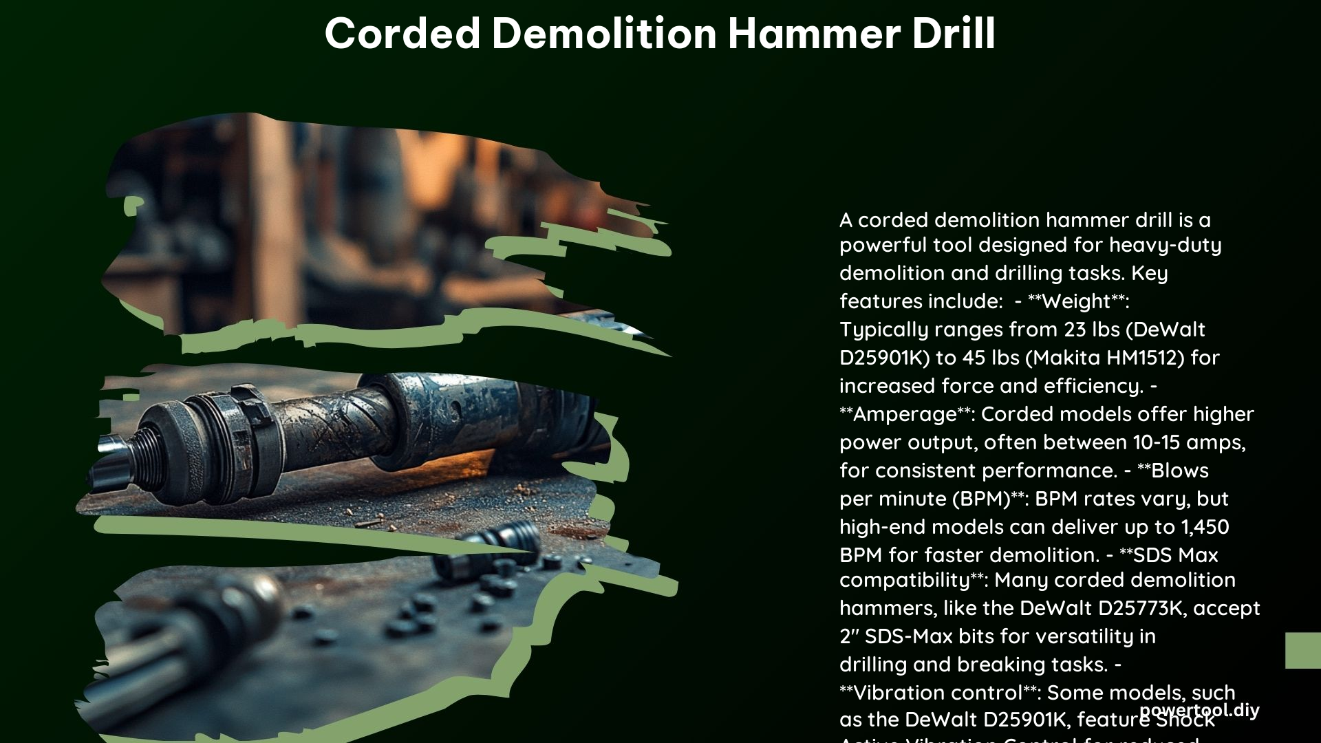 Corded Demolition Hammer Drill