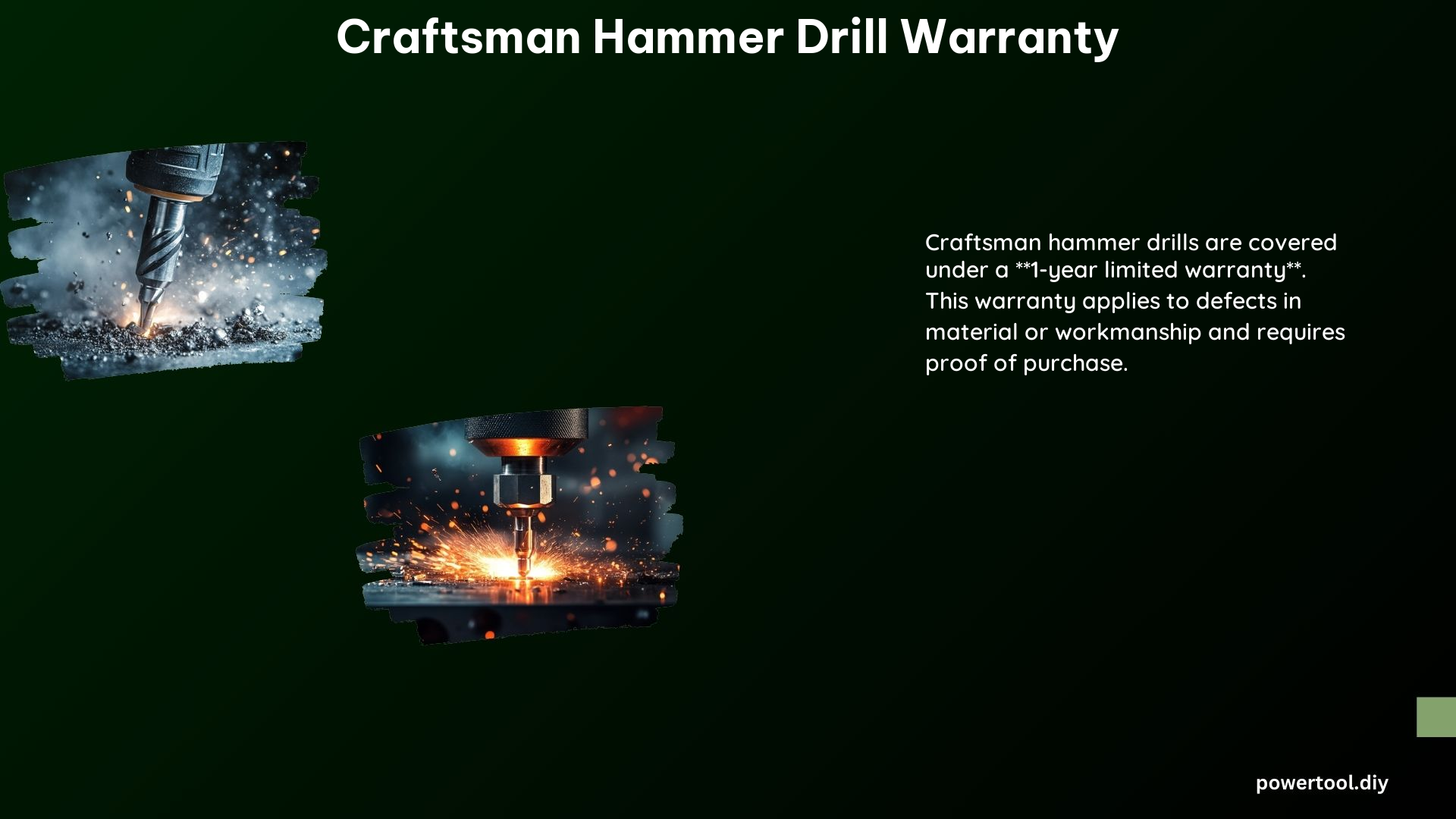 Craftsman Hammer Drill Warranty