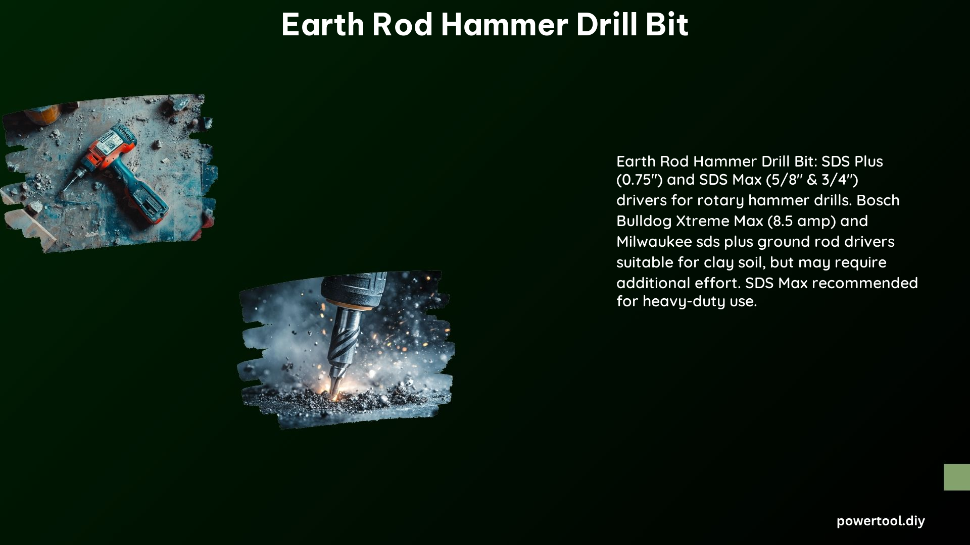 Earth Rod Hammer Drill Bit