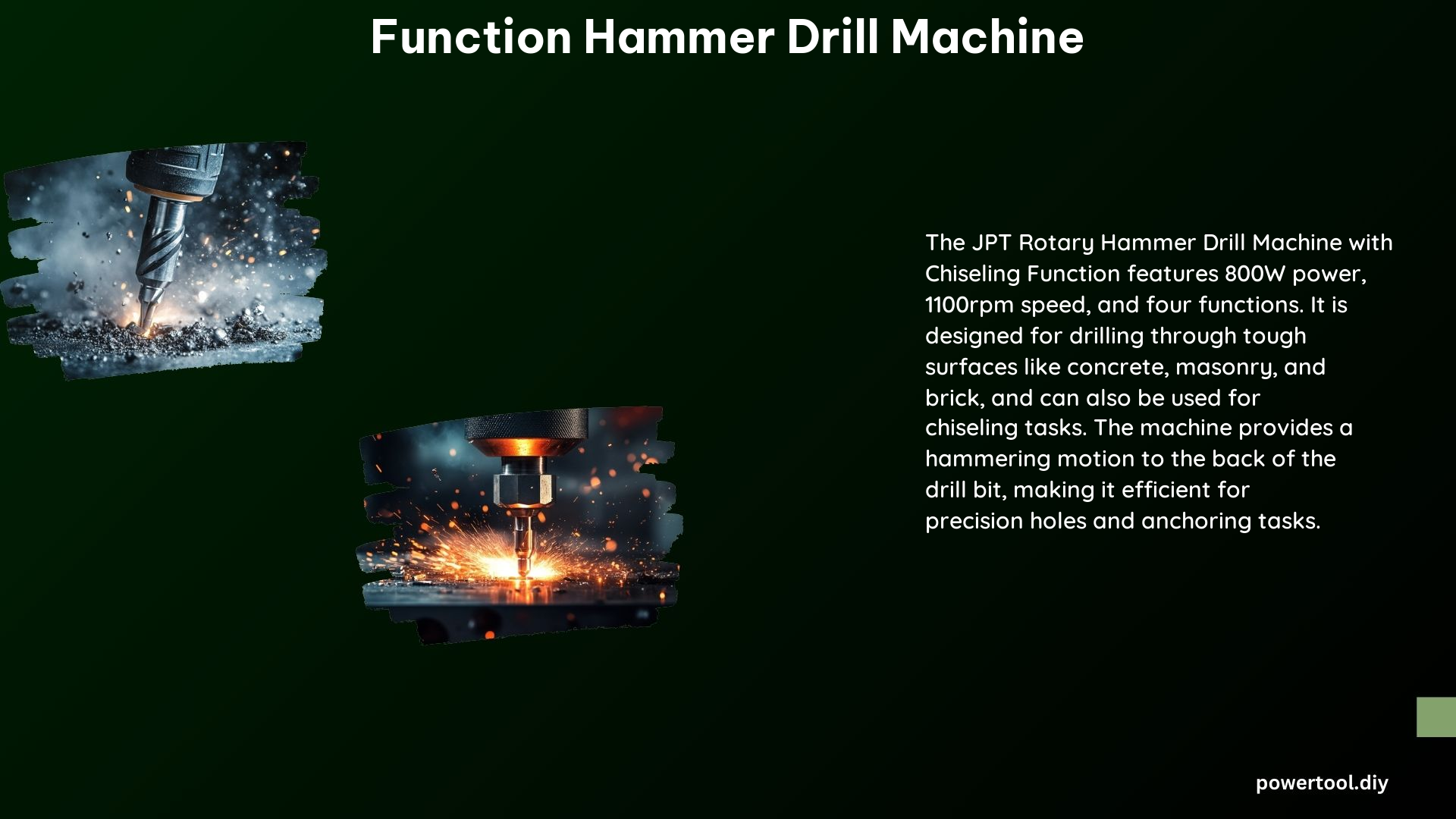 Function Hammer Drill Machine