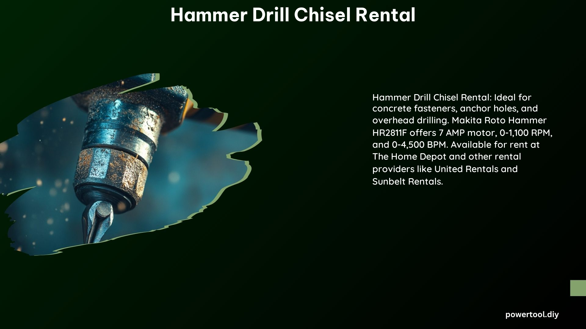 Hammer Drill Chisel Rental