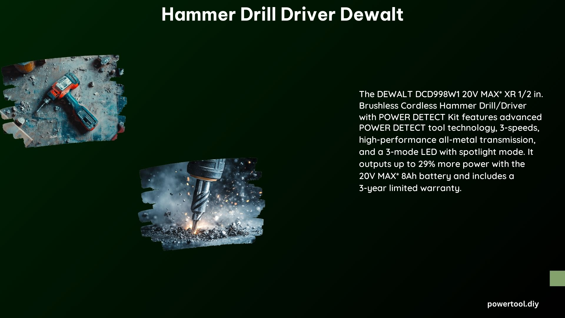 Hammer Drill Driver Dewalt