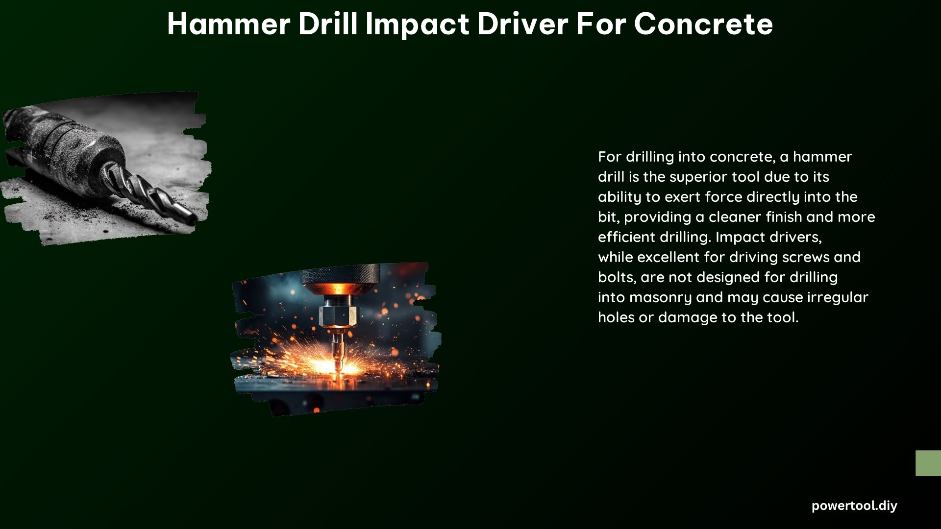 Hammer Drill Impact Driver for Concrete