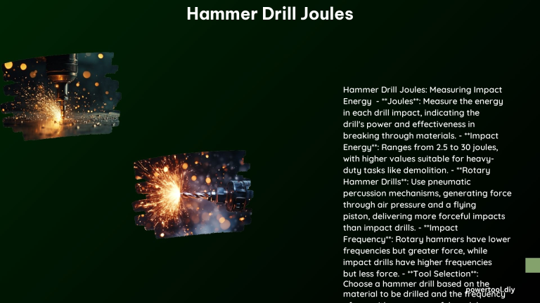 Hammer Drill Joules