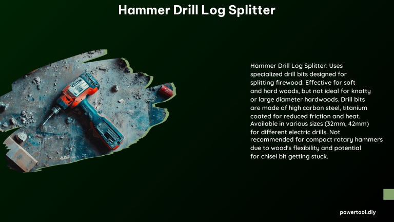 Hammer Drill Log Splitter