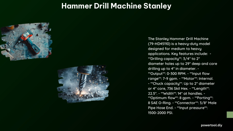 Hammer Drill Machine Stanley