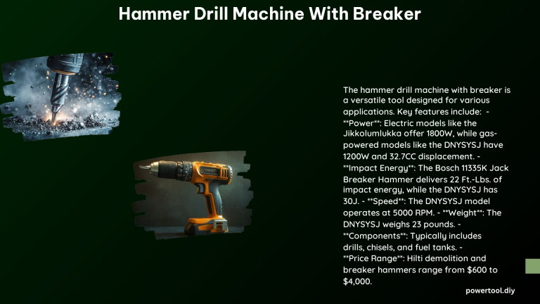 Hammer Drill Machine With Breaker