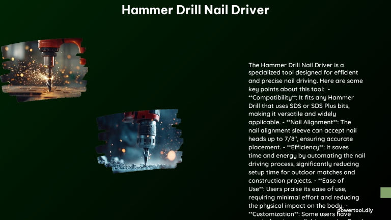 Hammer Drill Nail Driver