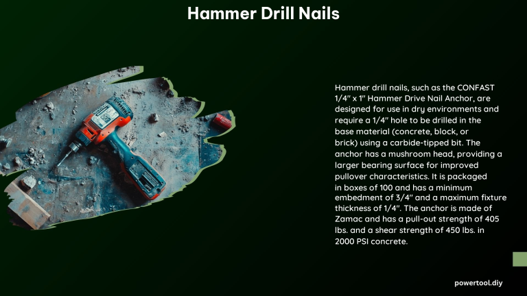 Hammer Drill Nails