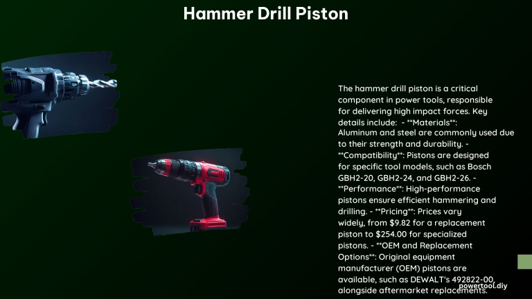 Hammer Drill Piston