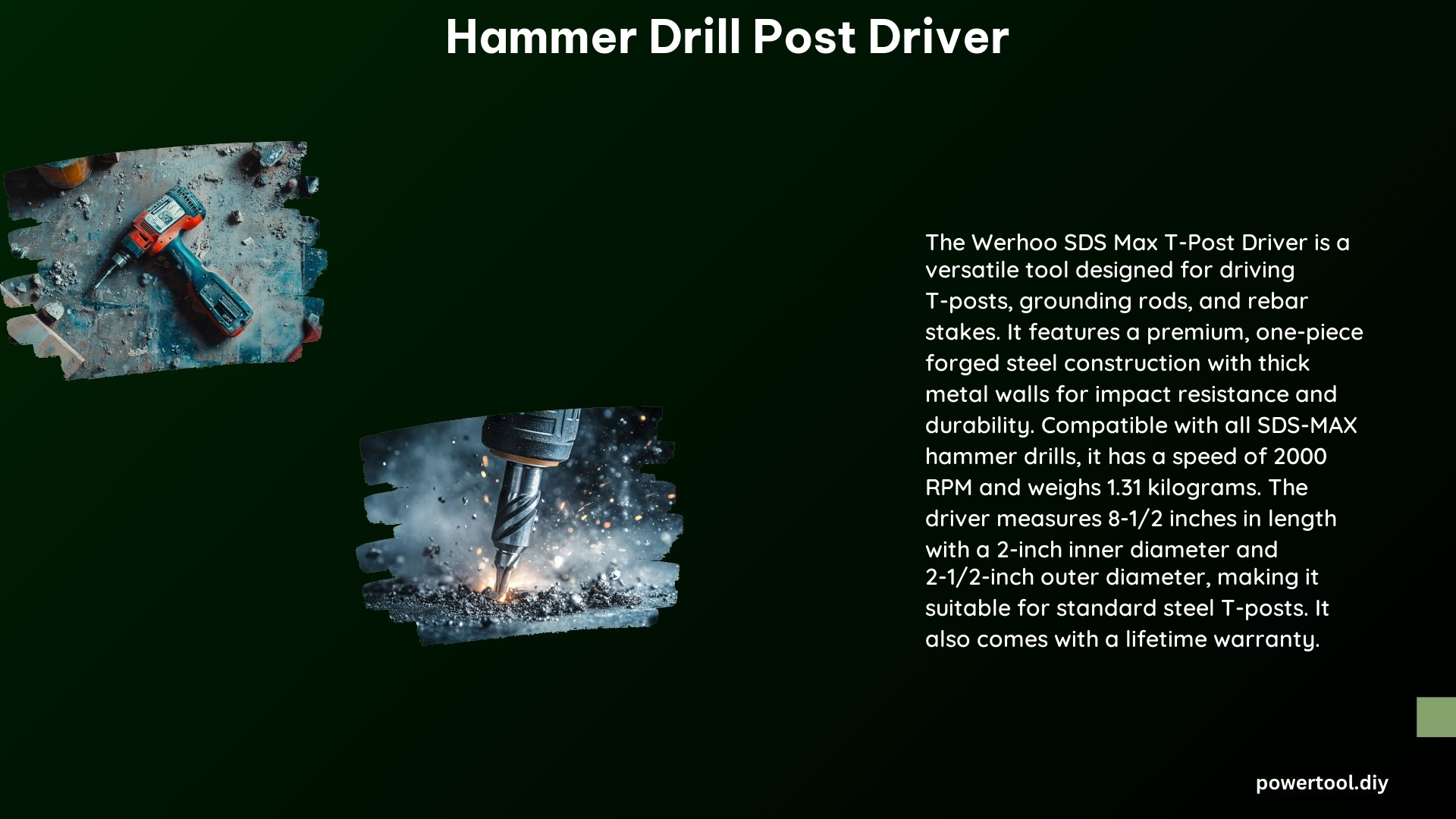 Hammer Drill Post Driver