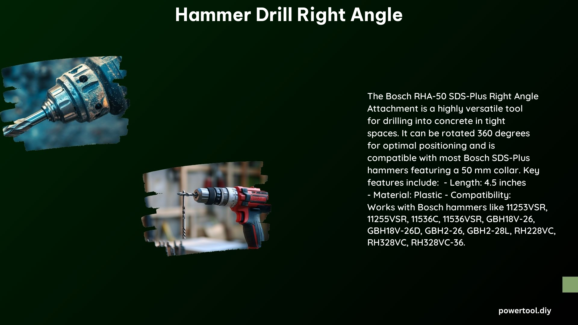 Hammer Drill Right Angle