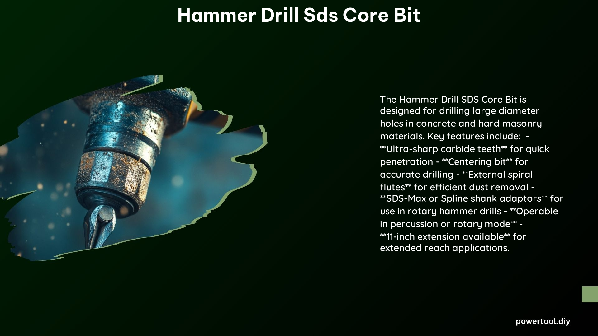 Hammer Drill Sds Core Bit