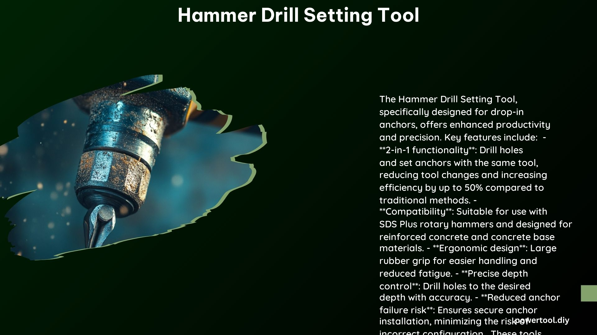 Hammer Drill Setting Tool