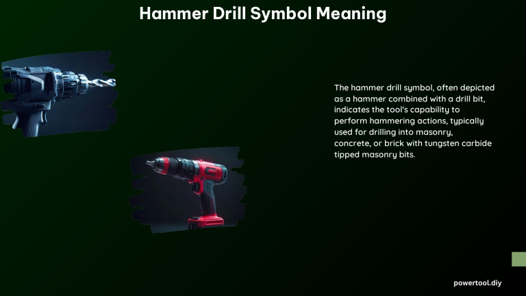 Hammer Drill Symbol Meaning