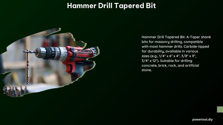 Hammer Drill Tapered Bit