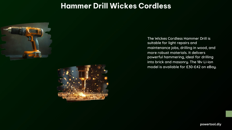 Hammer Drill Wickes Cordless