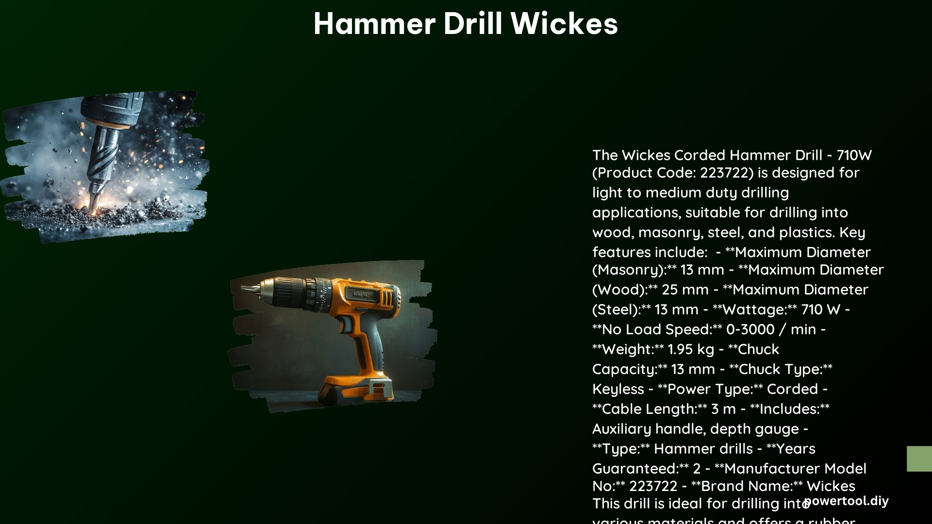 Hammer Drill Wickes