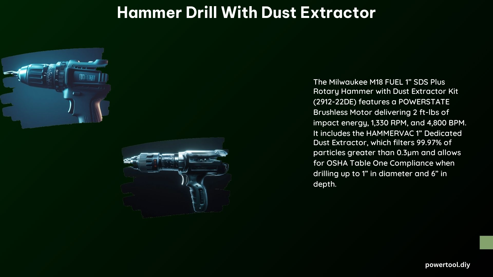 Hammer Drill With Dust