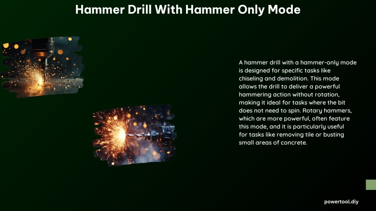 Hammer Drill With Hammer Only Mode