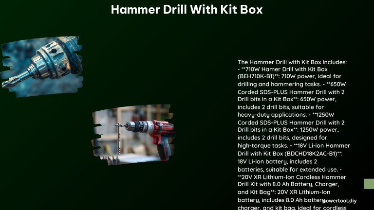 Hammer Drill With Kit Box