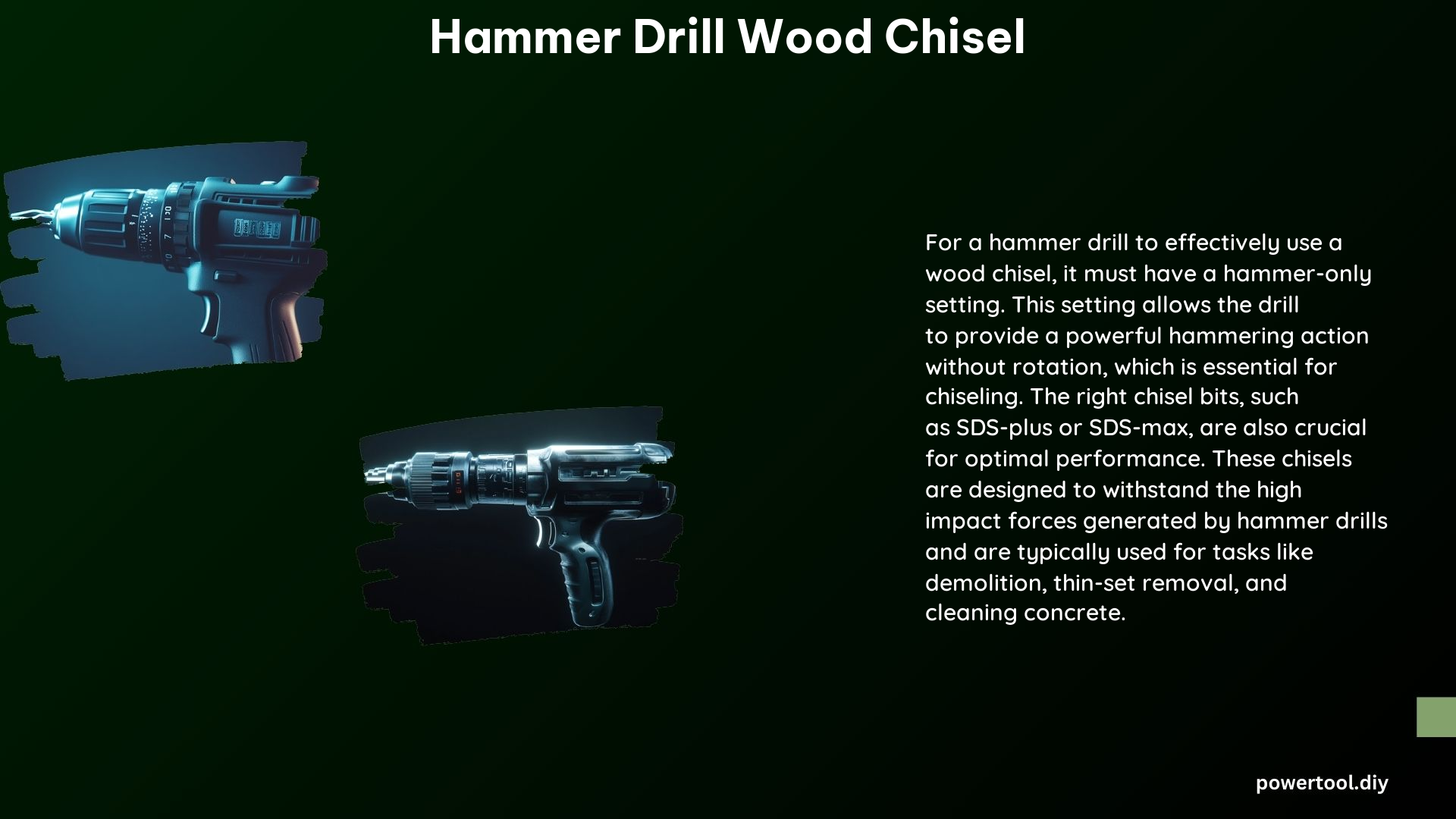 Hammer Drill Wood Chisel