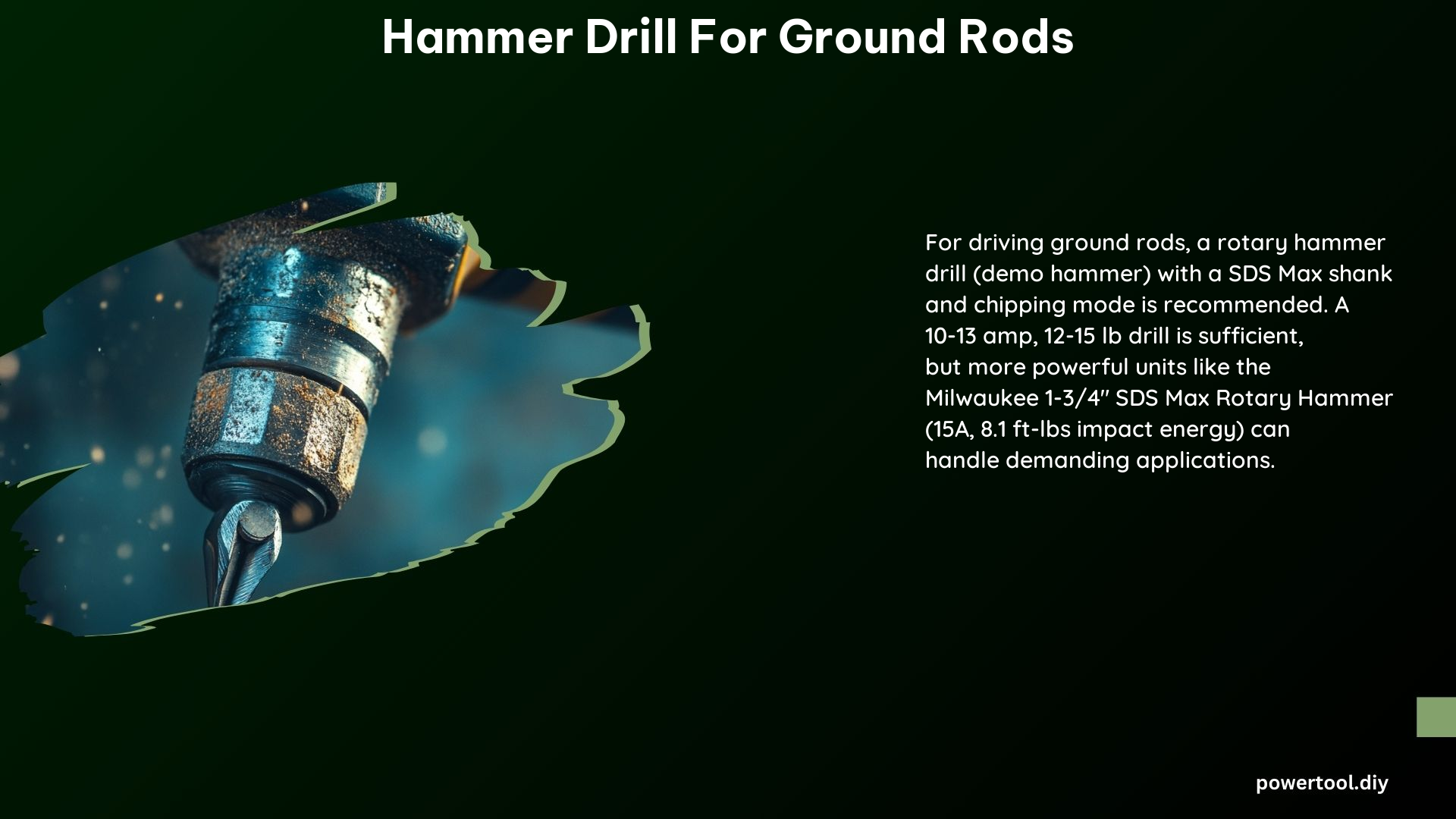 Hammer Drill for Ground Rods