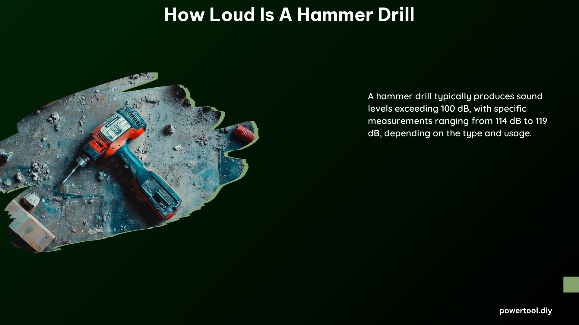 How Loud Is a Hammer Drill