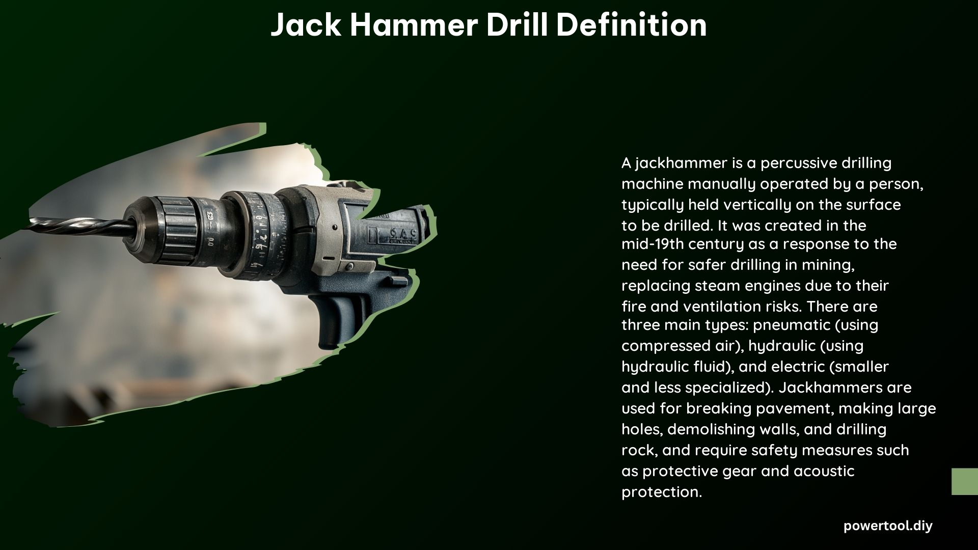 Jack Hammer Drill Definition