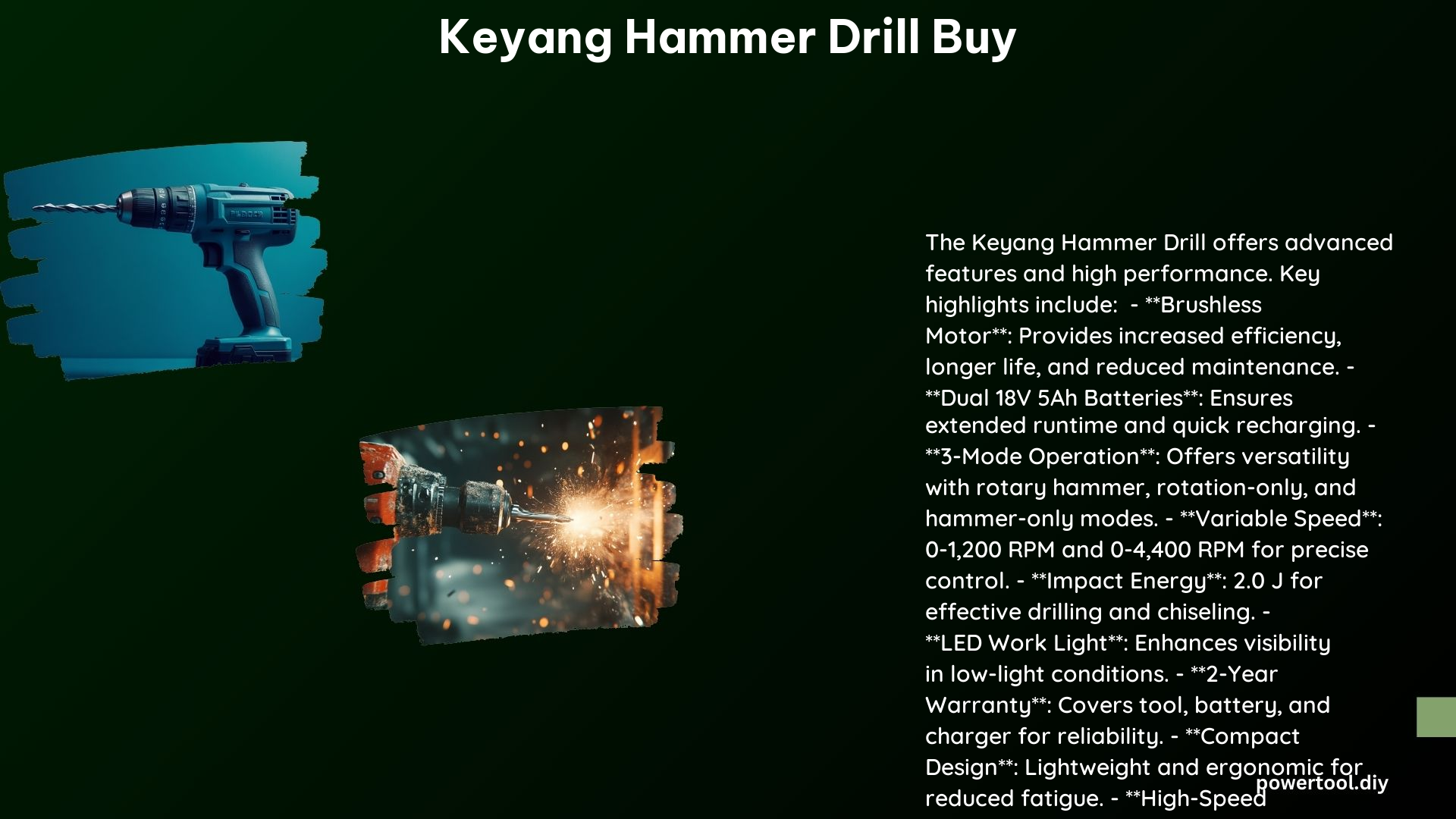 Keyang Hammer Drill Buy