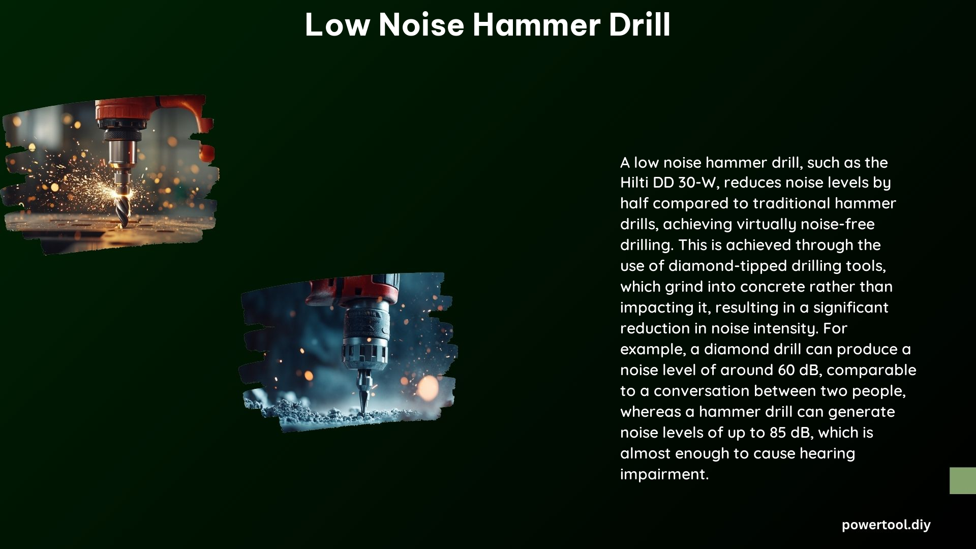 Low Noise Hammer Drill