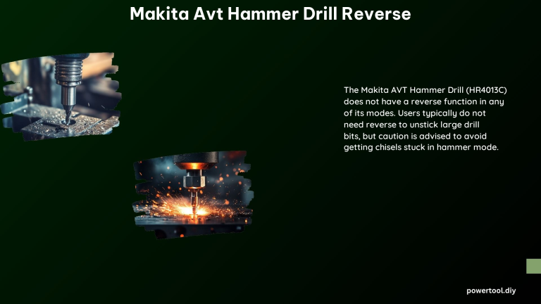 Makita Avt Hammer Drill Reverse