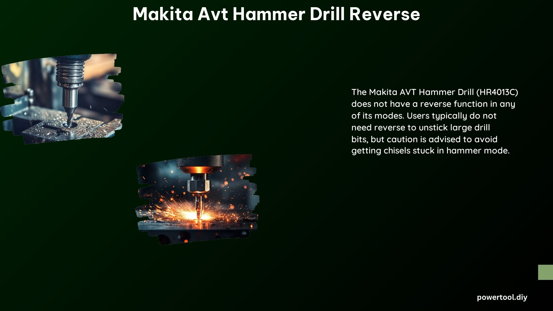 Makita Avt Hammer Drill Reverse