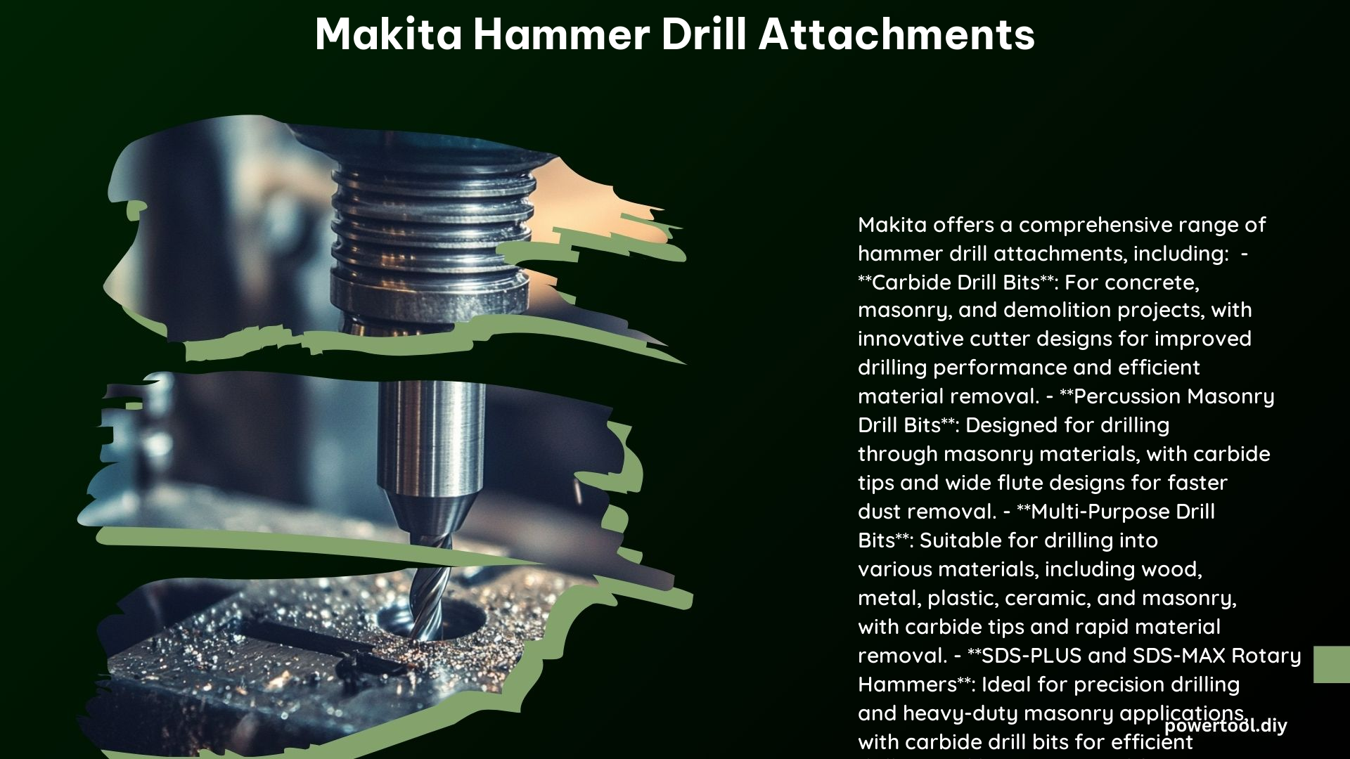 Makita Hammer Drill Attachments