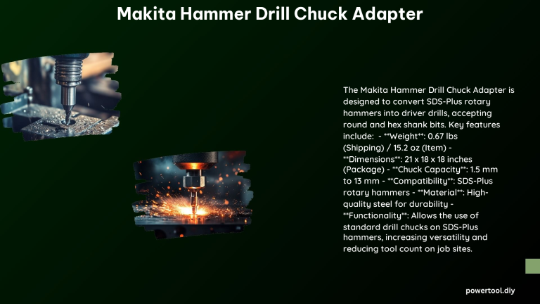 Makita Hammer Drill Chuck Adapter