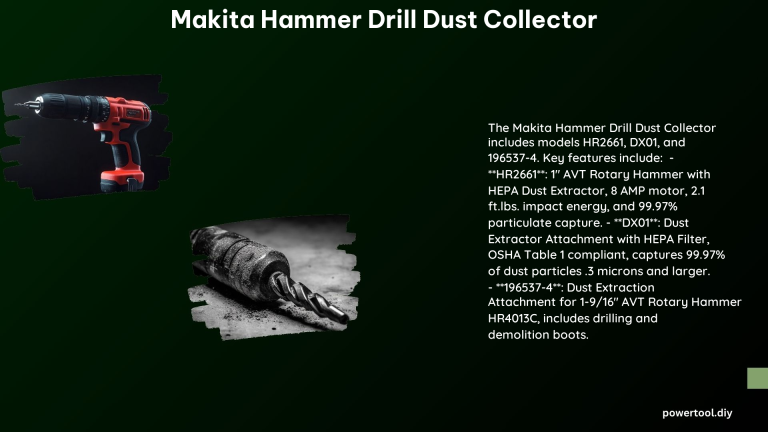 Makita Hammer Drill Dust Collector