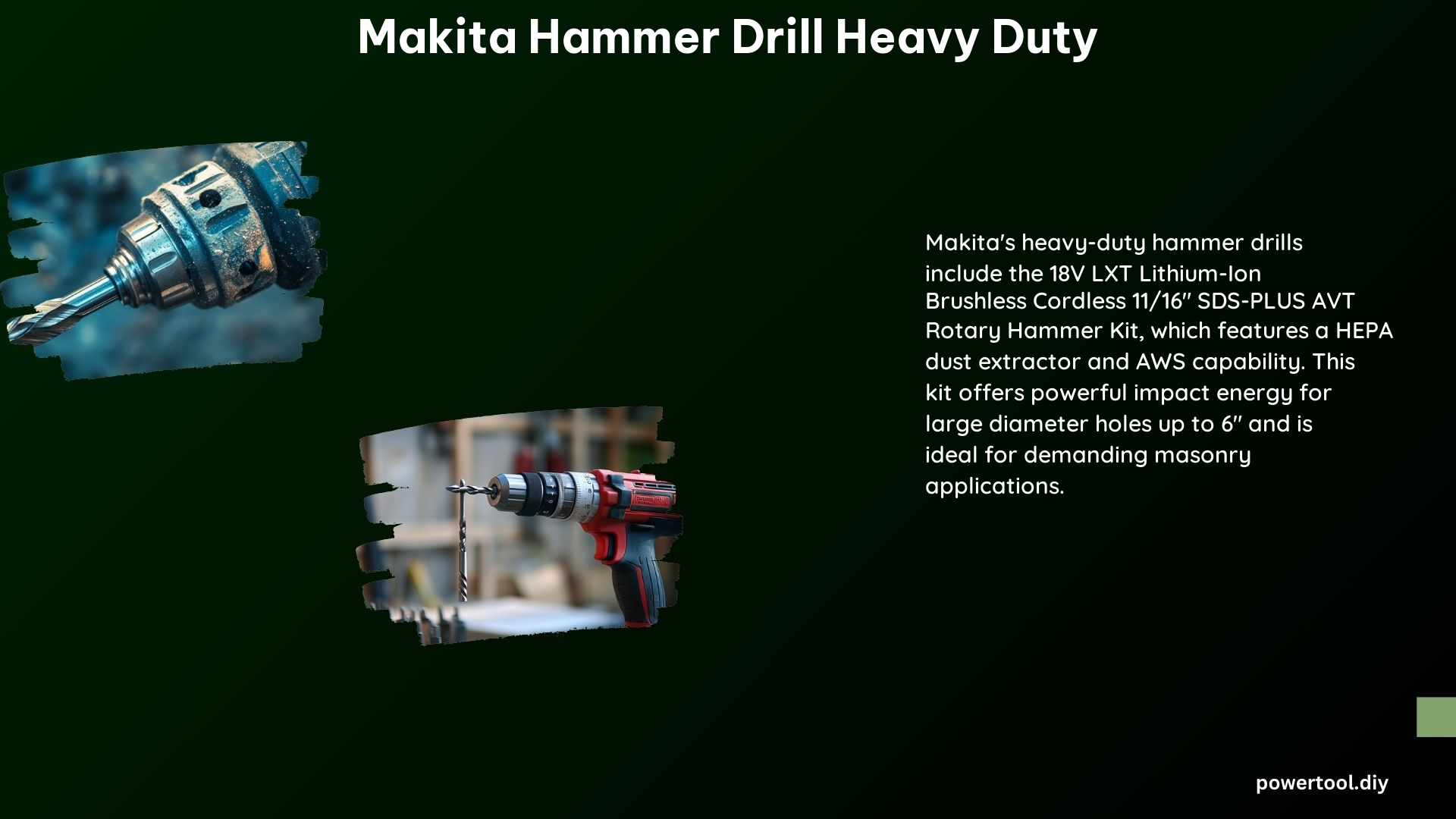 Makita Hammer Drill Heavy Duty