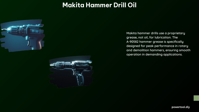 Makita Hammer Drill Oil