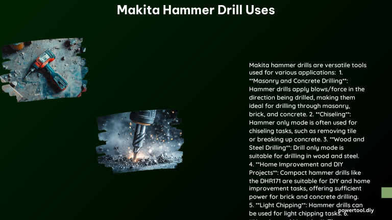 Makita Hammer Drill Uses