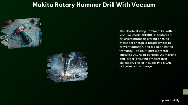 Makita Rotary Hammer Drill With Vacuum