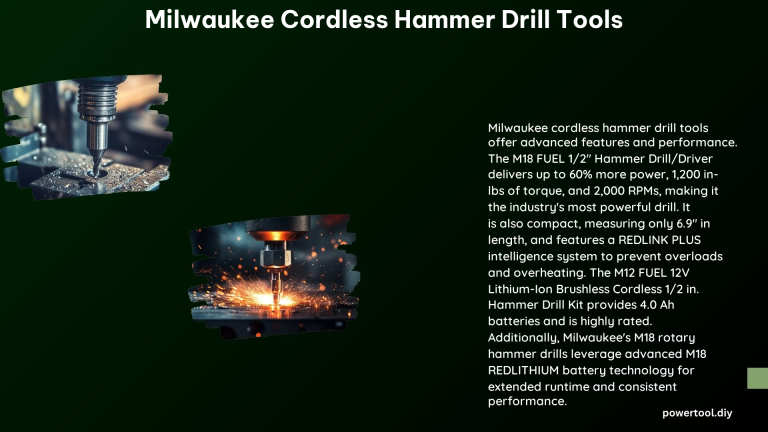 Milwaukee Cordless Hammer Drill Tools