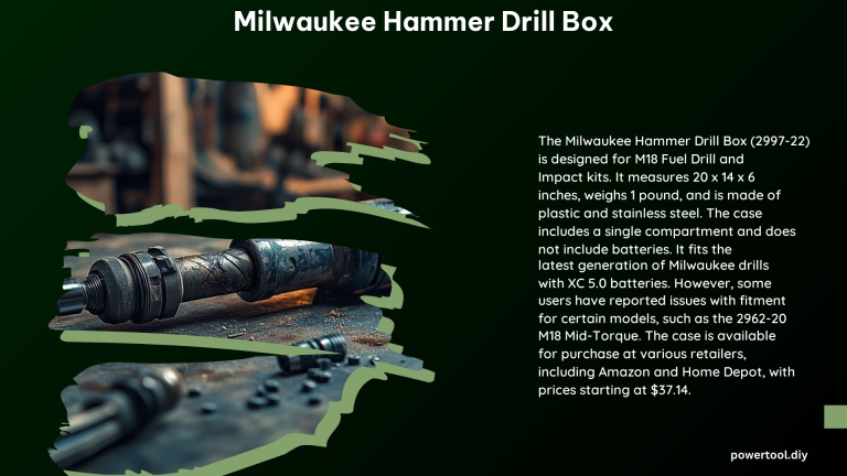 Milwaukee Hammer Drill Box