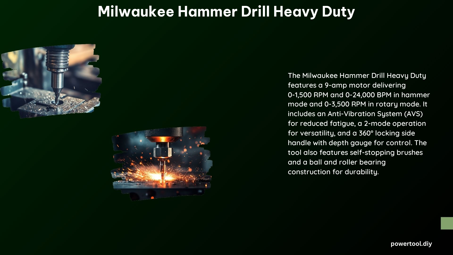 Milwaukee Hammer Drill Heavy Duty