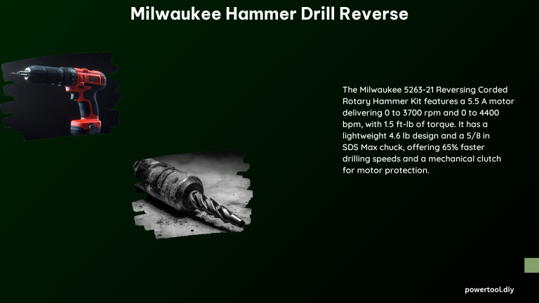 Milwaukee Hammer Drill Reverse