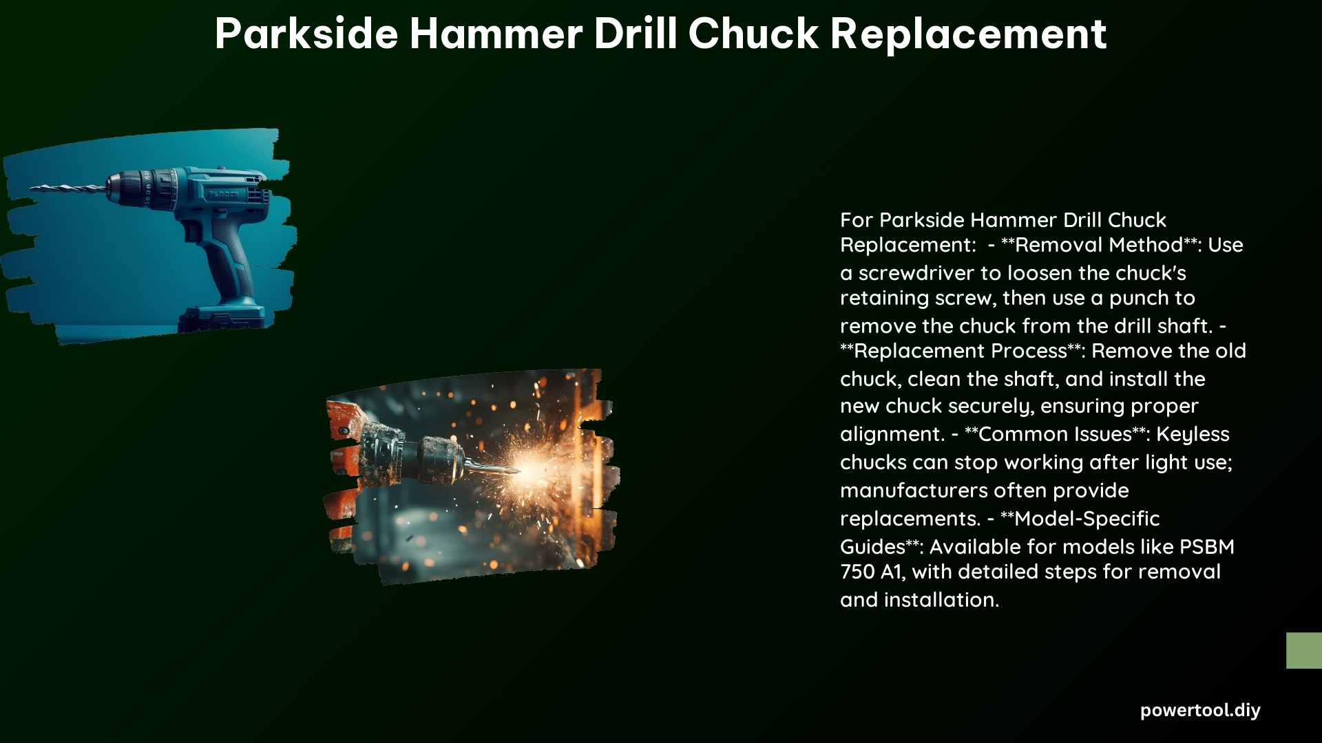 Parkside Hammer Drill Chuck Replacement