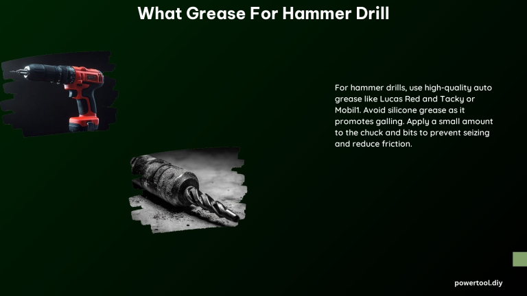 What Grease for Hammer Drill